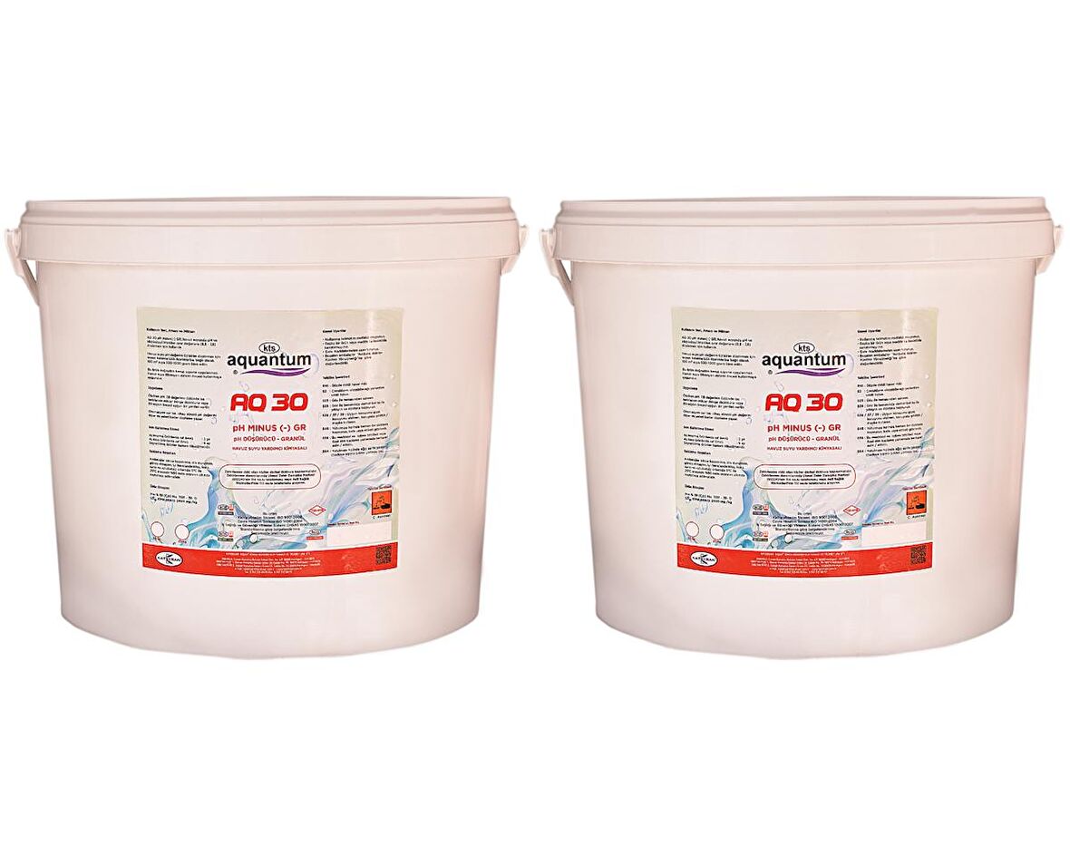 2 ADET Aquantum 10 Kg (20 KG) Toz pH Düşürücü - pH (-) Reducer